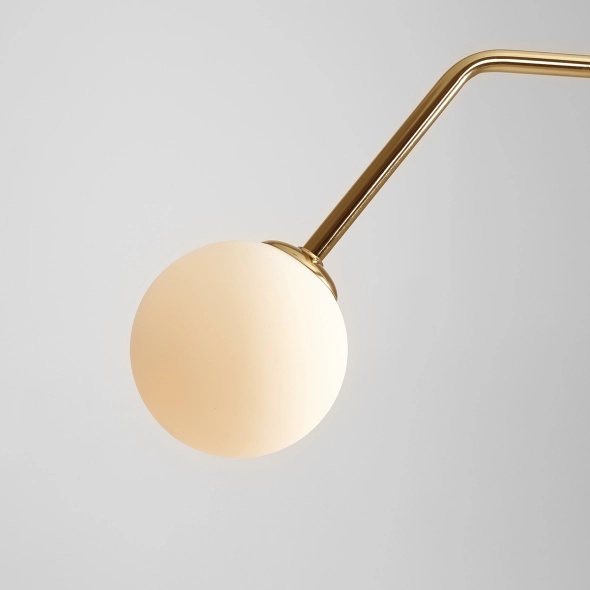 Corp de iluminat suspendat Pure 150 cm 2xE14 - Auriu - Img 2