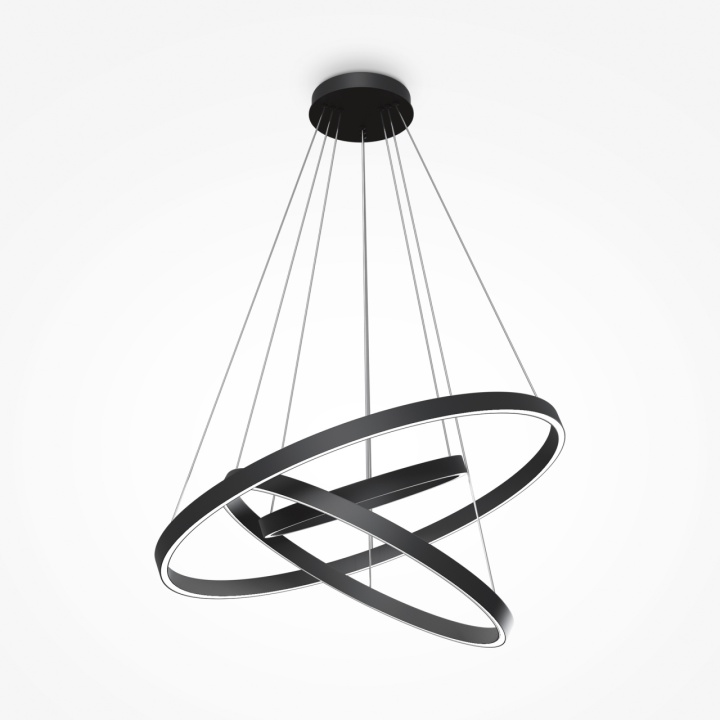 Corp de iluminat suspendat Rim Ø 80 cm 4000K - Negru - Img 3