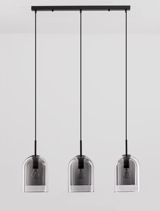 Corp de iluminat suspendat Velor Smokey / Negru 70 x 18 x 158 cm - Img 3