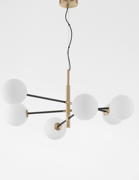 Corp de iluminat suspendat Vitra Opal / Negru / Auriu 103 x 75 x 136 cm - Img 3