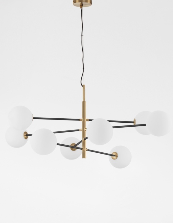 Corp de iluminat suspendat Vitra Opal / Negru / Auriu 120 x 103 x 145 cm - Img 3