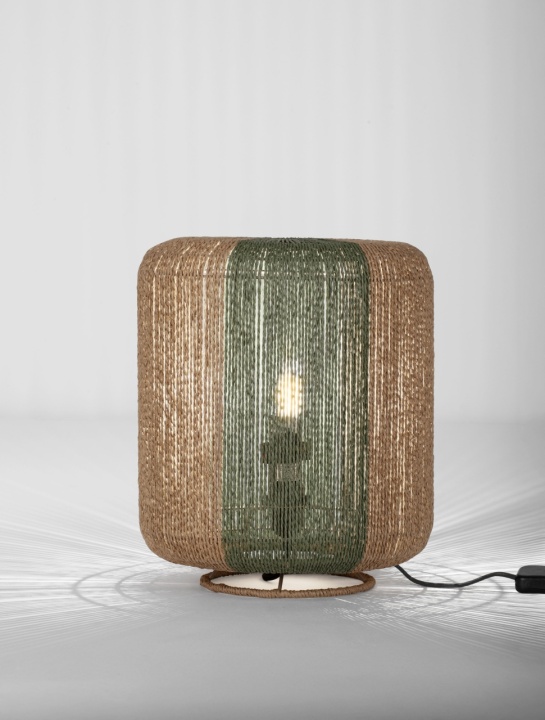 Lampa de masa Dena Natural / Green Ø33 x H 40 cm - Img 4