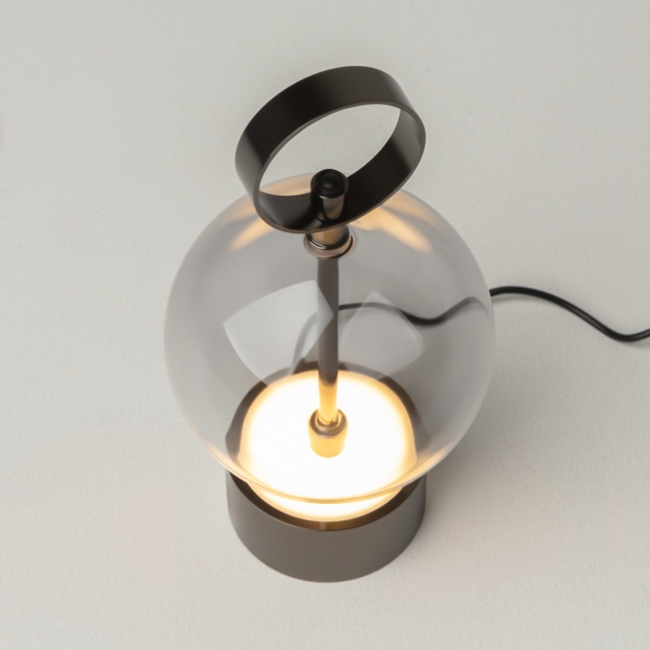 Lampa de masa Double Moon Ø 12 cm 3000K - Negru - Img 4
