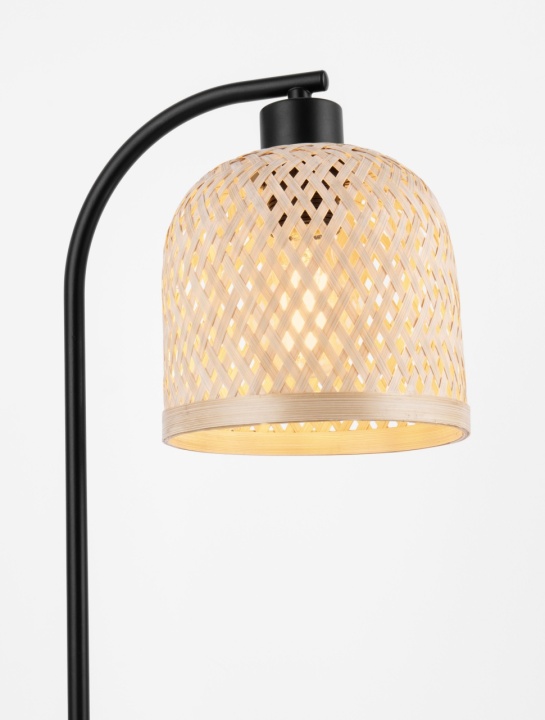 Lampa de masa Intra Negru / Natural Ø20 x H 41 cm - Img 5