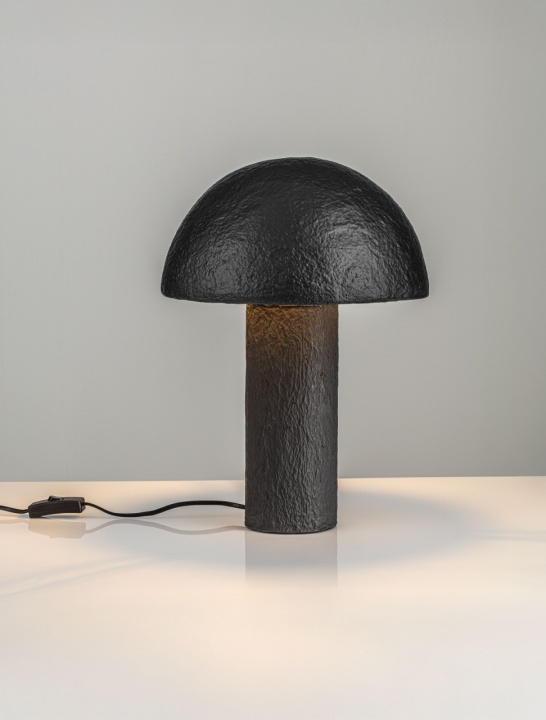 Lampa de masa Mushu Negru Ø28,5 x H 39 cm - Img 4