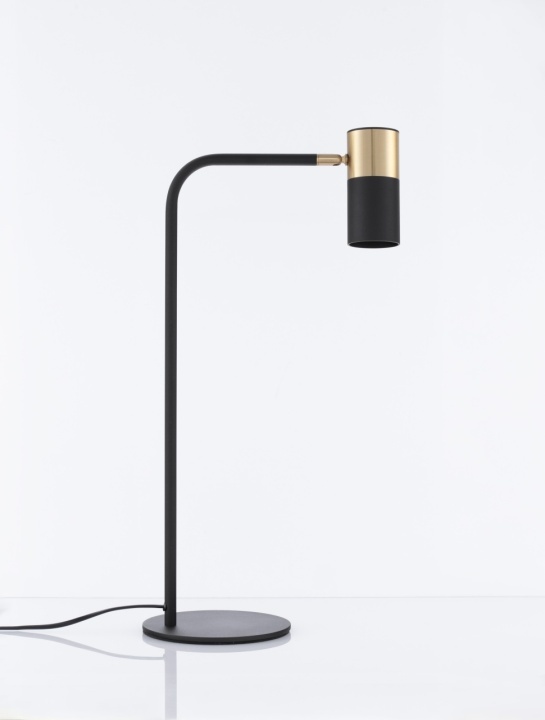 Lampa masa / veioza Pongo Negru / Auriu Ø16 x H 55 cm - Img 3
