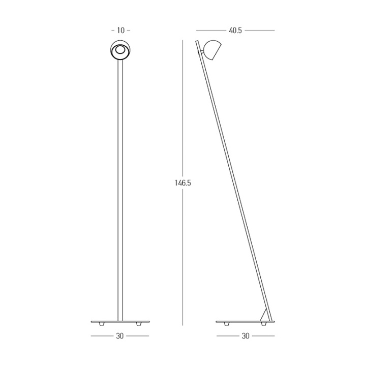 Lampadar Aurea 3000K - Champagne - Img 2