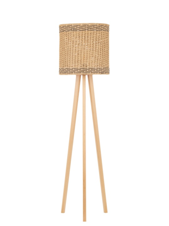 Lampadar Plette Natural / Negru Ø39 x H 165 cm - Img 2