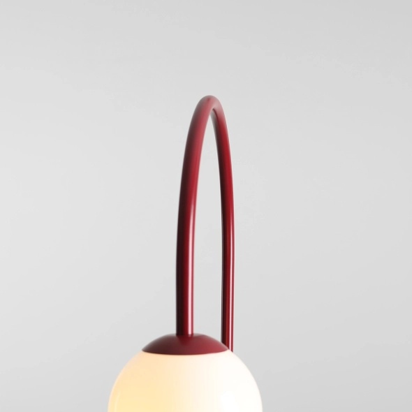 Lampadar Una 1xE14 - Roșu vin - Img 3