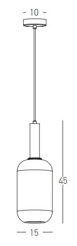 Pendul Aurea 1xE27 - Gold Matt - Img 3