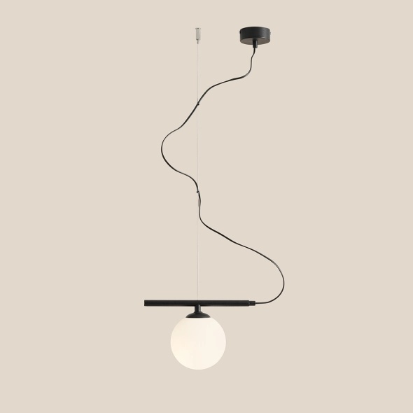 Pendul Beryl 28 cm 1xE14 - Negru - Img 2