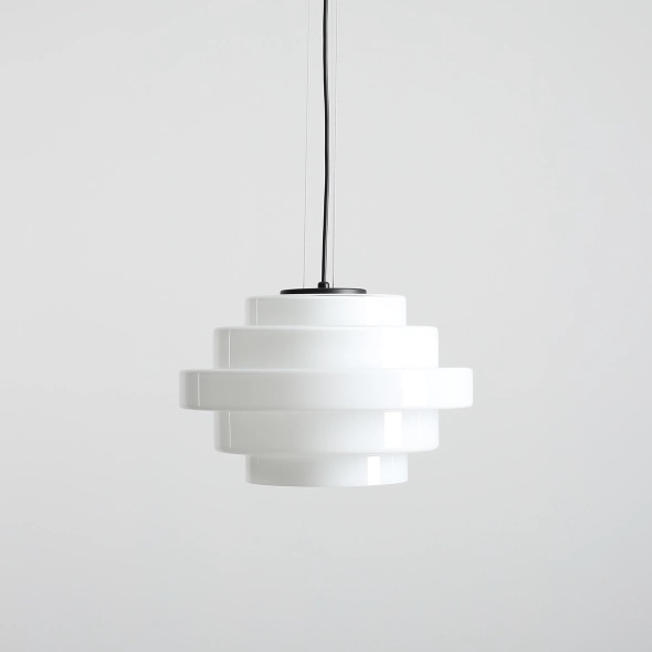 Pendul Filo 36 cm înălțime 220 cm 1xE27 - Alb lăptos - Img 2