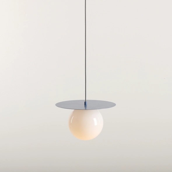 Pendul Loop 34 cm 1xE27 - Albastru prăfuit - Img 3