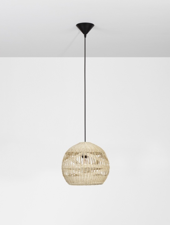 Pendul Marlo Natural / Negru Ø30 x H 195 cm - Img 5