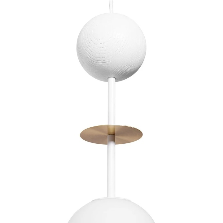 Pendul OIO A white with a brass element, alb / auriu - Img 3