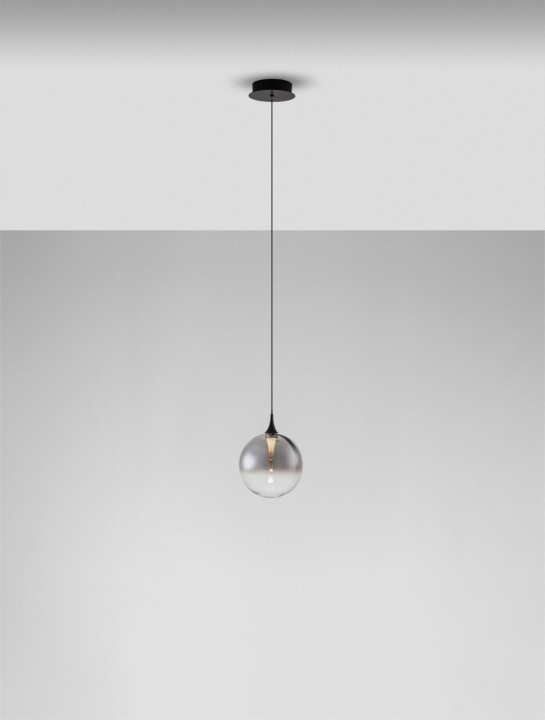 Pendul Orenda Grandiet Smokey / Negru Ø16 x H 200 cm - Img 4