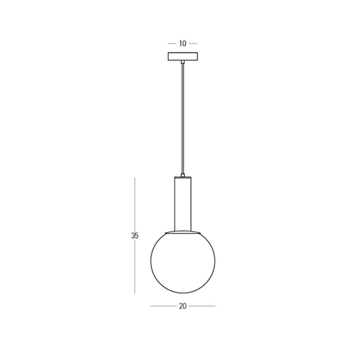 Pendul Possa 2601 1XE27 5W – negru mat metal - Img 5