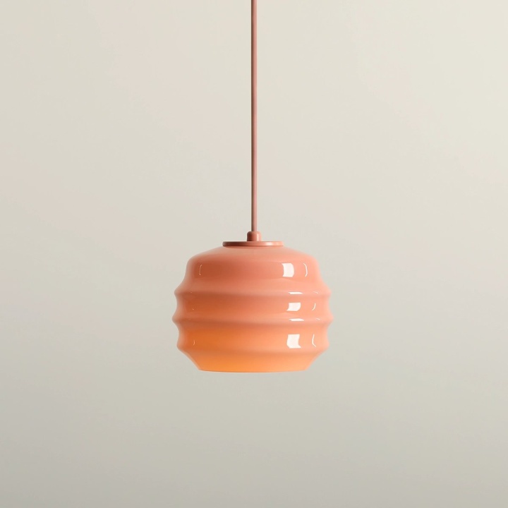 Pendul Puff Glaze 16 cm 1xE27 - Coral - Img 3
