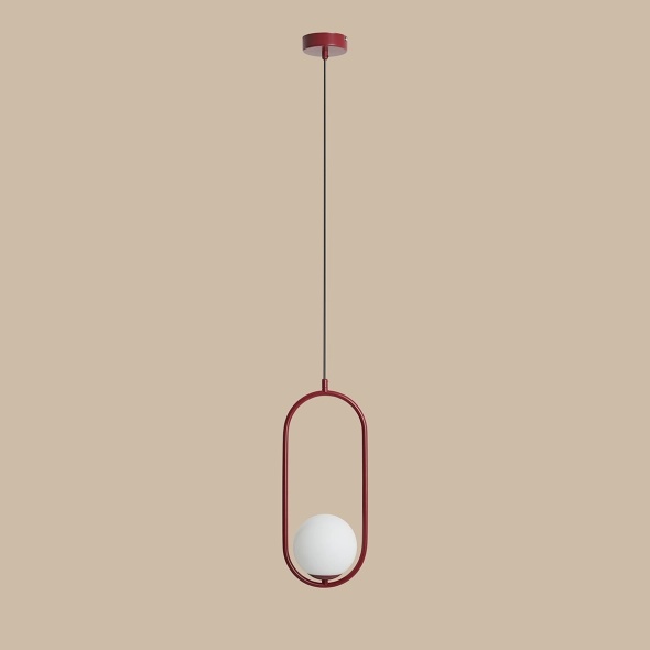 Pendul Riva 18,5 cm 1xE14 - Roșu vin - Img 5