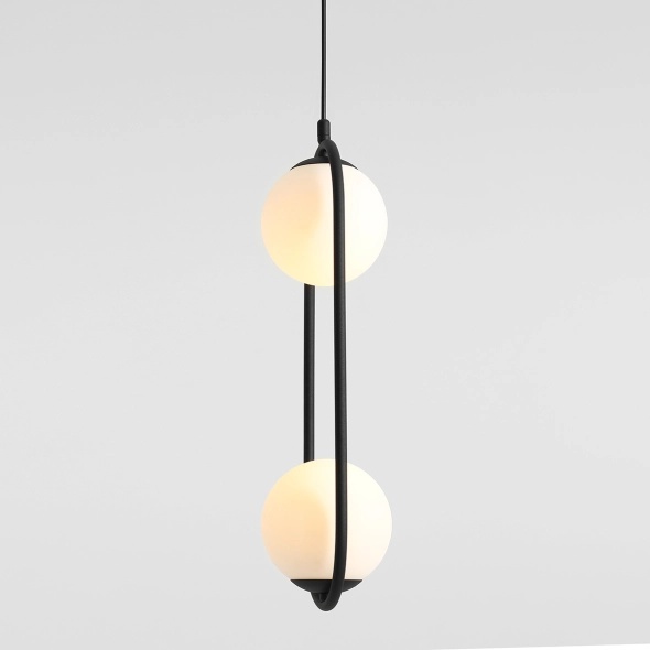 Pendul Riva 18,5 cm 2xE14 - Negru - Img 2
