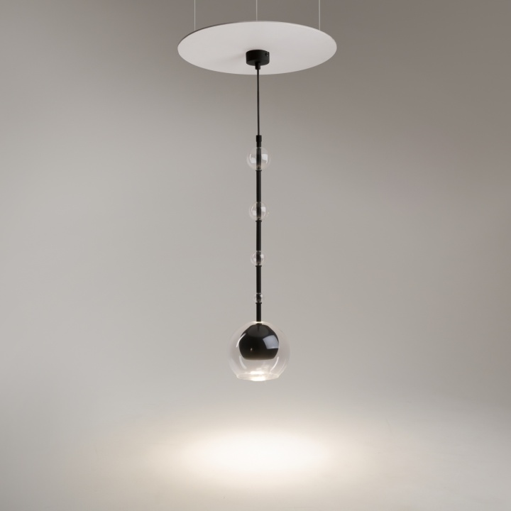 Pendul Ros Ø 16 cm GU10 - Negru - Img 2