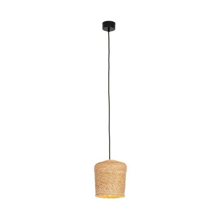 Pendul Spiga Naturale LED integrat - Negru, Natural - Img 2