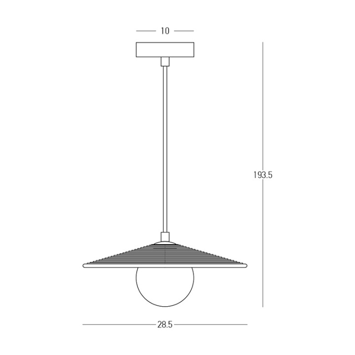 Pendul Terra Nordica LED integrat - Negru, Verde - Img 3
