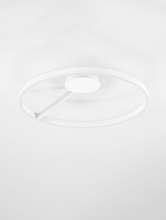 Plafoniera Bianco Alb Ø80 x H 16,3 cm - Img 3