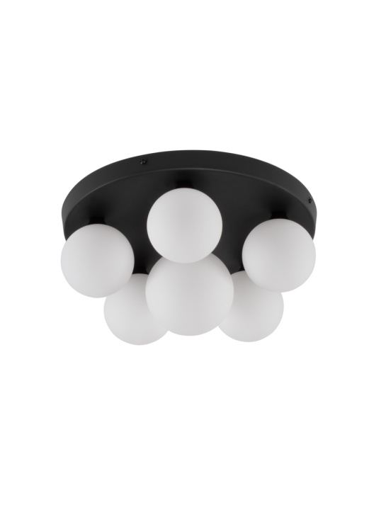 Plafoniera Edem Opal / Negru Ø35 x H 17 cm - Img 2