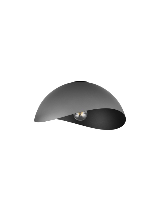 Plafoniera Opsi Gri / Negru Ø40 x H 20 cm - Img 2
