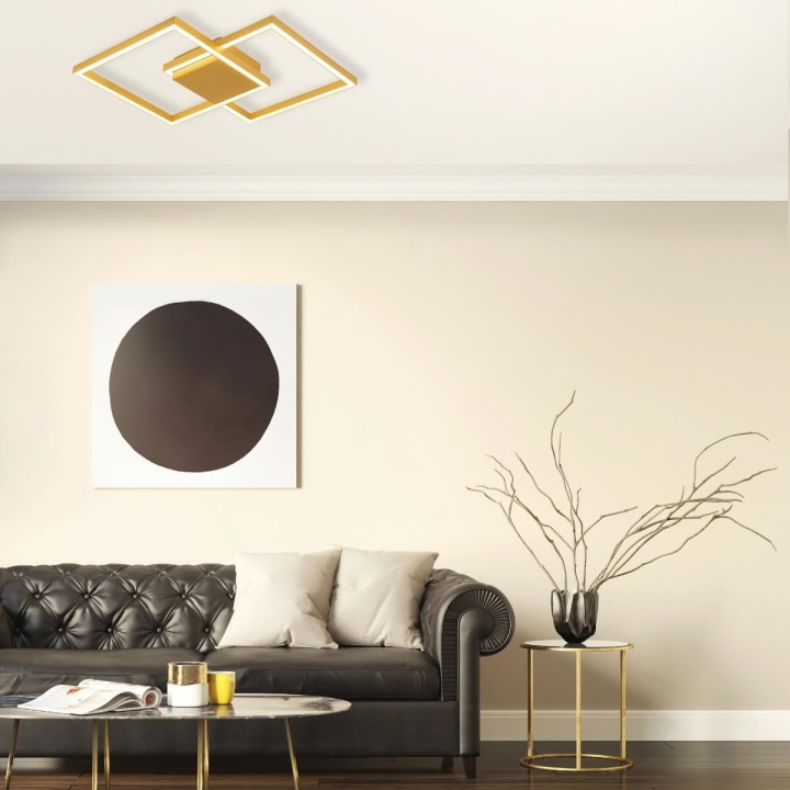 Plafonieră Quadro Luce LED 3000K - Gold Matt - Img 3