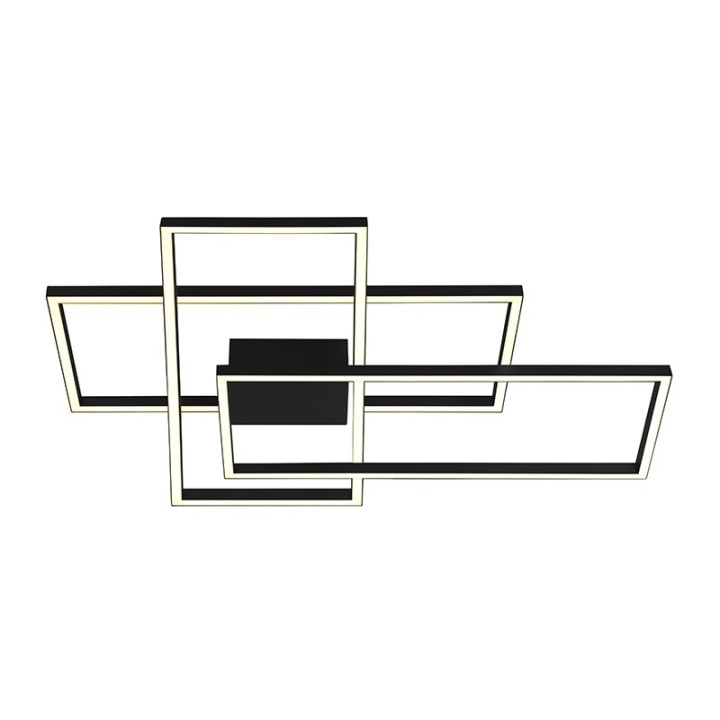 Plafonieră Quadro Luce LED 3000K - Negru - Img 2