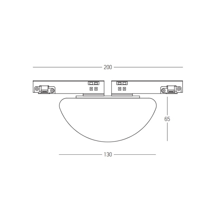 Proiector OPAL pentru sina magnetica 3mm Micro - 8W, 3000K, Alb - Img 6