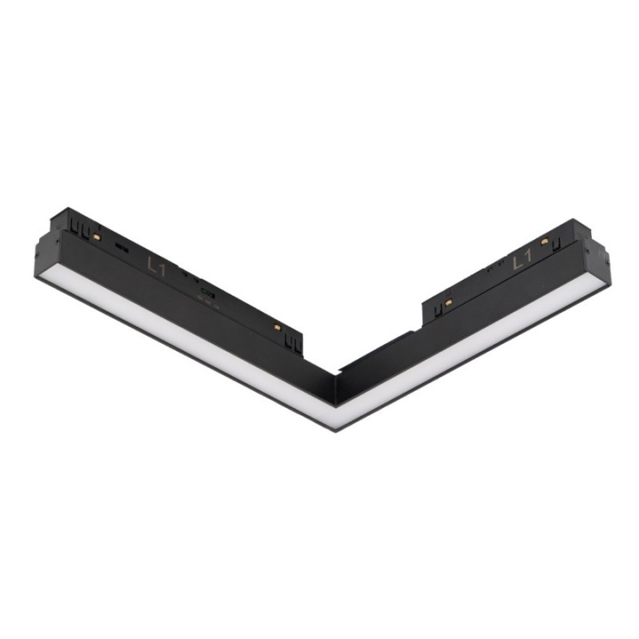 Proiector pe colt orizontal sina magnetica Alfa Saga 24W 2LINE • CCT SWITCH • TRIAC DIMMER - Negru - Img 2