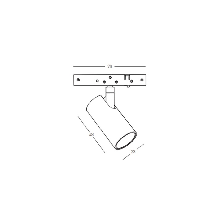 Proiector SPOT LED sina magnetica 6mm Ultra Slim Momentum - 5W, 3000K, Alamă - Img 6