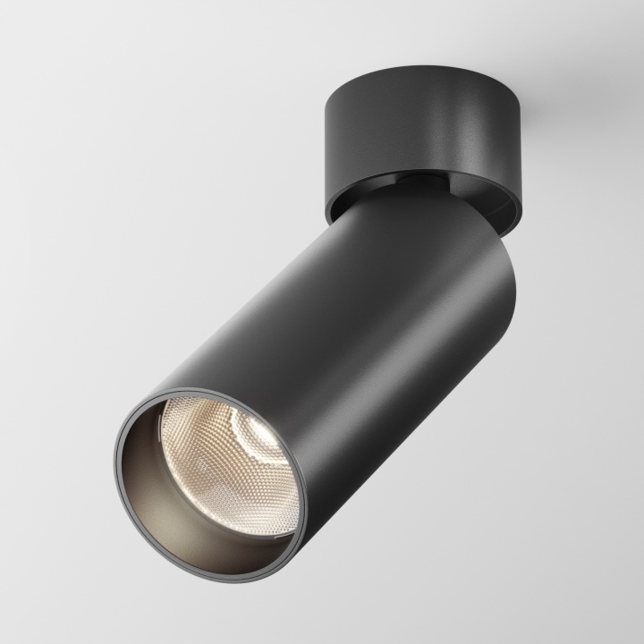 Spot aplicat Focus - H 16 cm, 3000K, Negru - Img 2