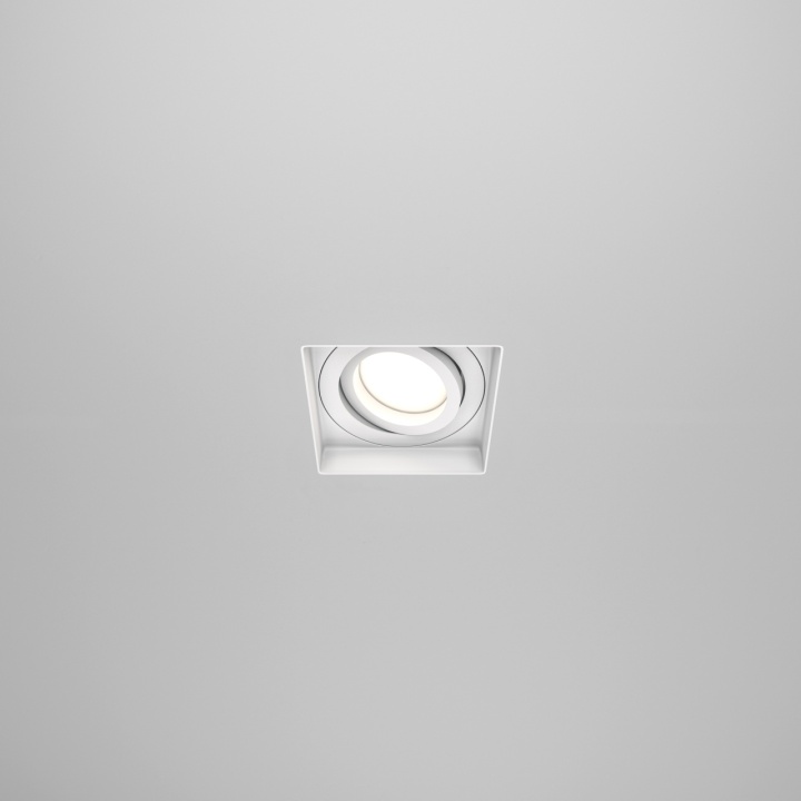 Spot incastrat Atom - L 13 x l 13 cm, , Alb, GU10 - Img 2