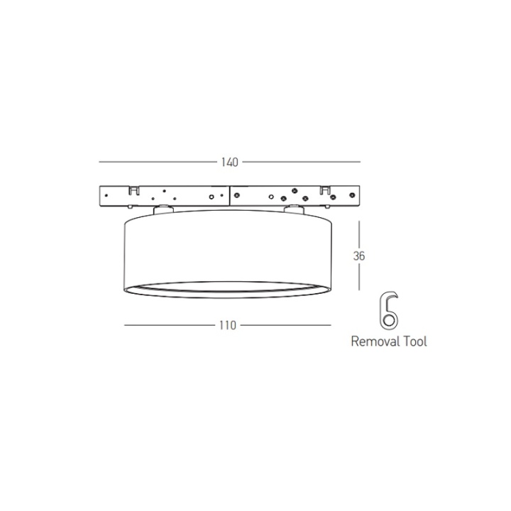 Spot LED downlight sina magnetica 6mm Ultra Slim Momentum - 11W, 3000K, Negru - Img 5