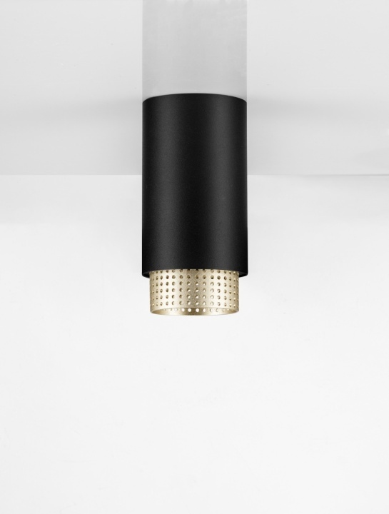 Spot Nessi Negru / Auriu Ø6 x H 11,8 cm - Img 3