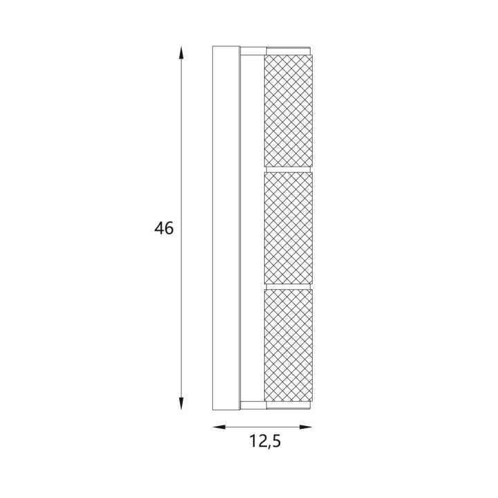 Aplică de perete Love 46cm crom - Img 3