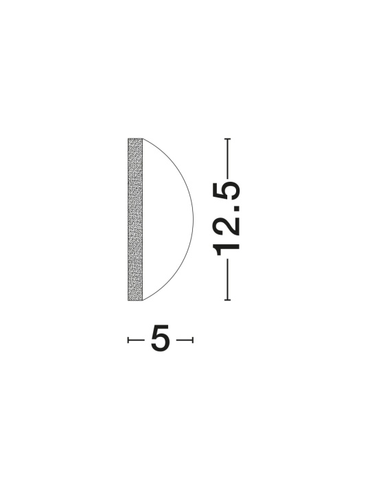 Aplica perete decorativa Iona Negru Ø12,5 x 5 cm - Img 5