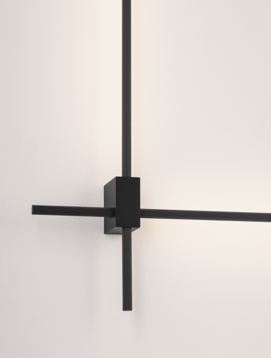 Aplica perete decorativa Peak Negru 76 x 9,5 x 80 cm - Img 2