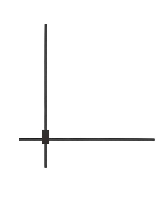 Aplica perete decorativa Peak Negru 76 x 9,5 x 80 cm - Img 4