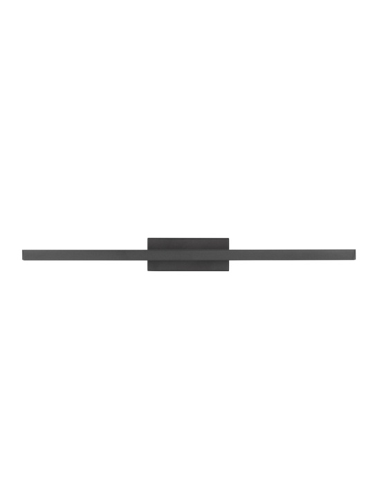 Aplica perete pentru baie Flat Negru 63 x 9 x 7,5 cm - Img 2
