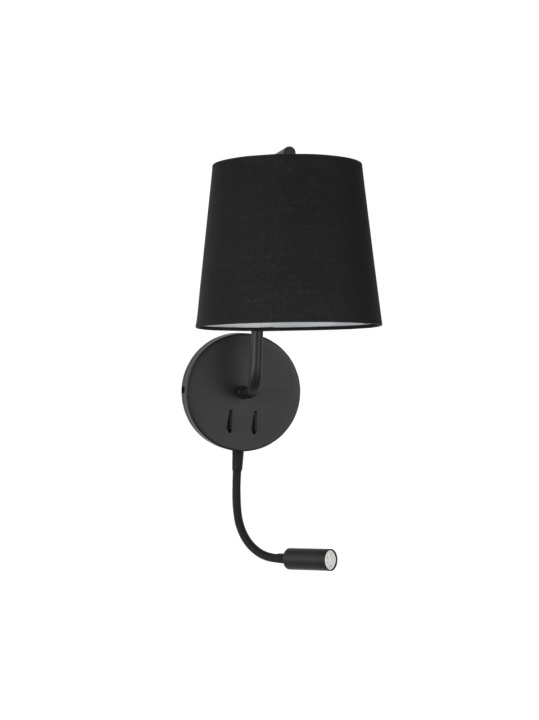 Aplica perete pentru pat Sage Negru 20 x 29 x 59 cm - Img 2