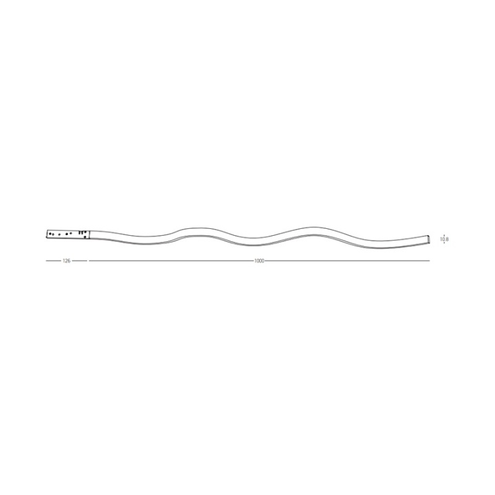 Banda LED flexibila pentru sina magnetica 5mm Minima - 10.8W, 3000K, Negru mat, Alb - Img 4