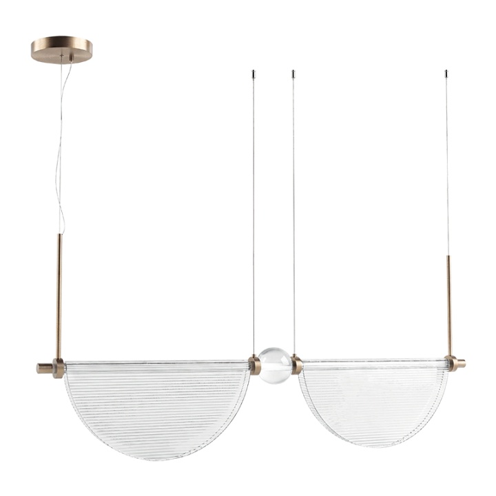 Corp de iluminat liniar Versa 26169 LED 26W 2700K/3000K – transparent sticlă striată - Img 2