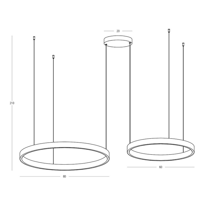 Corp de iluminat suspendat Anello Lumina LED 3000K - Electroplate Brushed Coffee - Img 3