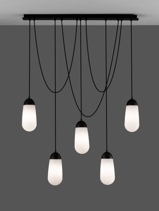 Corp de iluminat suspendat Blaky Opal / Negru 103 x 13 x 150 cm - Img 4