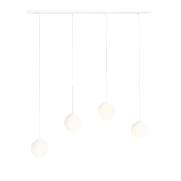 Corp de iluminat suspendat Bosso 100 cm 4xE14 - Alb - Img 6